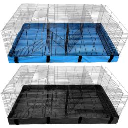 Cages Cage Outside Liner Washable Bottom Cover Mat For Guinea Pig Cage Eating Antidirty Pad Waterproof Pet Detachable Dust Cover