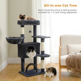 Scratchers Free Shipping MultiLevel Cat Tree Cat Tower with Condo Scratching Post Cat Scratcher Cat Accessories Cat Toy House Pet Products