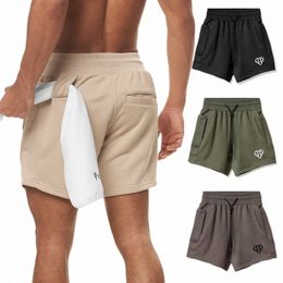 Shorts Homens 2021 Corredores Sweatpants Casual Secagem Rápida Preto Verão Calças Curtas L9oA #