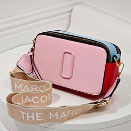 Designer-Tasche Snapshot Multi-Color-Kamera-Tasche Klassiker Mini Mark Bag Handtasche Weitgurt Umhängetasche Mode luxuriöser Leder-Blitzgurt Hochtextur Brieftasche