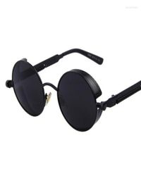 Sunglasses Black Round Steampunk Men Fashion Brand Designer Luxury Classic Retro Mirror Sun Glasses Women Circle 4876613
