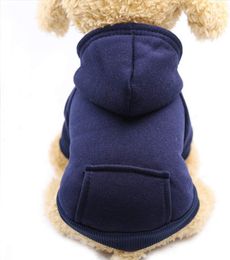 BEINWFYIY Dog Hoodie Sweatshirts with Pockets Warm Dog Clothes for Small Dogs Chihuahua Coat Clothing Puppy Cat