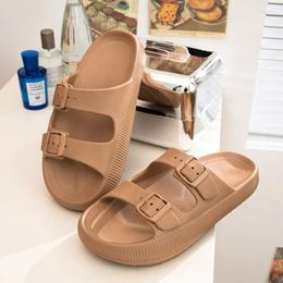 Slippers Feslishoet Women Platform Double Button Sandals Swimming Pool Gym House Shower Quickdrying Opentoed Indoor Shoes