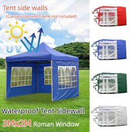 Gazebos Rome Window Folding Tent Cloth Waterproof Oxford Cloth Shade Durable Portable Outdoor Replaceable Fourcorner Cloth Tent