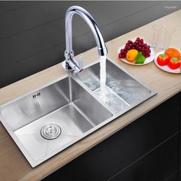 Kitchen Faucets 2024 Basin Water Faucet Stainless Steel Single Cold Tap 360° Rotation Spout Bathroom For Home Tool