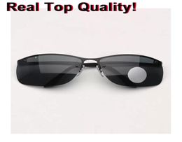 sell Sunglasses Mens Polarised Rectangle Coating Driving Mirror Women Fashion Polarised G15 Glass Lens Sunglass UVA UVB3084760