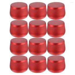 Storage Bottles 12 Pcs Belly Jar Universal Packaging Boxes Metal Tin Tea Tinplate Candies Travel Containers