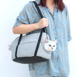 Strollers YOKEE Winter Warm Portable Cat Pet Carrier Bag Supplie Kitten Puppy Small Dog Handbags Detachable Pad Travel Outdoor Backpack