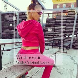 Juicy Tracksuit Tracksuit Women Designer Tracksuit Women Hoodie Letters Printed Hoodie and Pant 2 Pieces Set Wholesale Price 6% Off 297