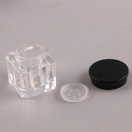 3g Empty Loose Powder Jars With Sifter Mesh Sieve Bottles Square DIY Cosmetics Packing Container
