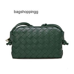 Bag Lady Square Botteega Loop Shoulder Veneeta Purse Leather Autumn Winter Woven Soft Bags Womens Designe Messenger Small K6OG