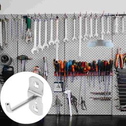 Rails 12 Pcs Tool Hook Peg Hooks Display Shelves Metal Pegboard Cabinet Rack Exhibition Iron Racking Shelving