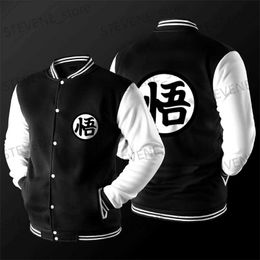 Giacche da uomo New Japanese Anime Varsity Jacket Autunno Casual Felpa con cappuccio Cappotto Giacca Giacca da baseball di marca T240326