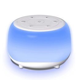 Sleep Sound Machine White Noise Baby Soother 7 Colours Night Lights 34 Soothing Sounds 32 Levels Adjustable Volume 240315