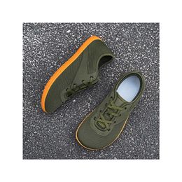 HBP Non-Brand Men Breathable Flat Sole Lightweight Lace Up Minimalist Barefoot Foot Shape Walking Shoes Wide Toe Box Shoes