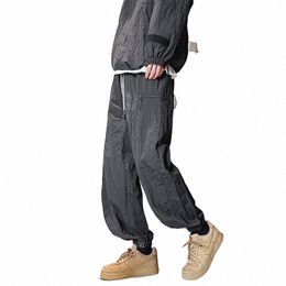 2023 New Autumn Fi Men's Loose Casual Leggings Outdoor Waterproof Assault Pants Street Black Overalls Men Clothing h1Rq#