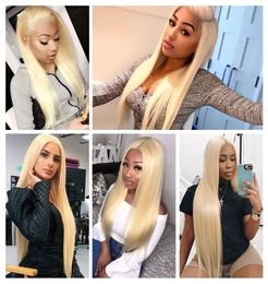 Blonde Lace Front Human Hair Wigs Straight Coloured Human Hair Wigs For Black Women Inch Pre plucked Lace Front Wig full9011932