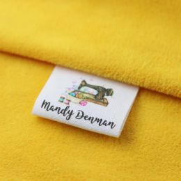 accessories Custom Clothing Labels Personalised Brand , Organic Cotton Ribbon Labels , Logo or Text, Sewing Labels (FR380)