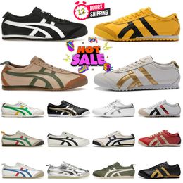 Onitsukass Tiger Mexico 66 Lifestyle Sneakers Mulheres Homens Designers Running Shoes Preto Branco Azul Amarelo Bege Low Fashion Trainers Loafer