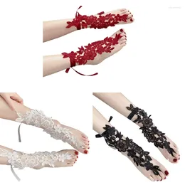 Anklets Floral Bridal Barefoot Sandals Sexy Lace Embroidery Anklet With Toe Ring Foot Jewelry Prom Festival Party Supplies