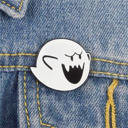 European and American popular cartoon Peter Pan Pins Brooches backpack bag hat leather jacket fashion accessories super white ghost brother gift AB7