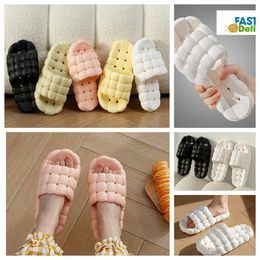 Slippers Home Shoes GAI Slide Bedroom Showers Room Warm Plush Living Room Softs Wearing Cotton Slippers Ventilate Woman Mens pink whites