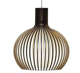 Modern Holland Wood Birdcage Chandelier Lighting Nordic Wooden LED Ceiling Pendant Lamps Restaurant Cafe Decoration Chandeliers3153775