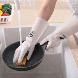Gloves Dishwashing gloves Women waterproof household kitchen washing dishes Washing clothes washing vegetables cleaning household plast