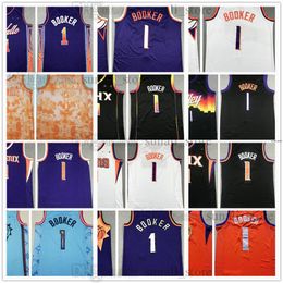 Stitched Basketball Devin Booker Jerseys Devin 1 Booker All Embroidery Men Youth Fast Send