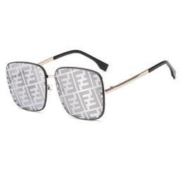 Fashion Square Gold Frame Sunglasses Classic F Letters Pattern Sunglasses Men And Women Daily Sport Driving Beach Glasses1516621