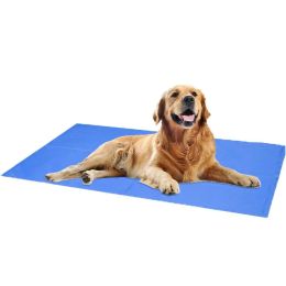 Mats Dog Cooling Bed Puppy Bed Cooling Washable Summer Kennel Mat Breathable Self Cooling Gel Pad Ice Silk Sleep Mat Dog Cool Bed