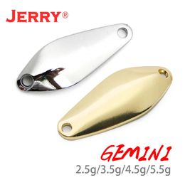 Jerry Draco 50pcs 2.5g 3.5g 4.5g Micro Spoons Fishing Lure Unpainted Blank Area Trout Spoons Spinner Bait Pesca Blinkers 240312