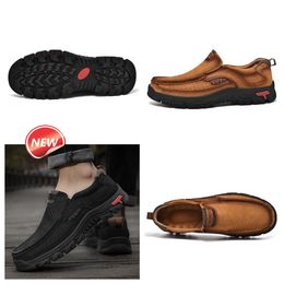 new selling shoes for men genuine leather GAI casual shoes Business Loafers lightweight high Quality Climbing designer mens Shoes don't stink feet luxury eur 38-51