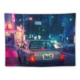 Tapestries Late Night Taxi Ride Tapestry Wallpapers Home Decor Bedrooms Decorations