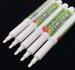 DIY Metal Waterproof Permanent Paint Marker Pens Sharpie White 6mm Student Supplies Marker Craftwork Pen Oily8247838