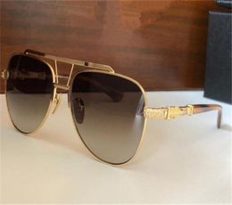 Vintage fashion design sunglasses PUSHIN ROD I pilot metal frame retro punk style simple and versatile uv400 protective glasses to3568400