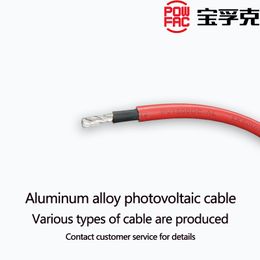 Aluminiumlegering fotovoltaisk kabel 1000 m/6mm² flexibla kablar med enkelkärnig aluminiumlegeringsledare för fotovoltaisk kraftproduktionssystem/solpanelkabel