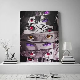 Number 60x80cm Sasuke Eyes Sharingan Rinnegan Painting By Numbers Anime Cartoon Diy Canvas Acrylic Painting Wall Art Home decoration