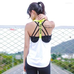 Active Shirts Exercise Gym Sports Sleeveless Tank Tops Women Fitness Running Clothes Loose Quick Dry Vest Singlets