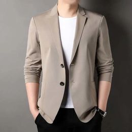 Summer and autumn mens plus size casual suit jacket Sunscreen Business lightweight thin jacket 240326