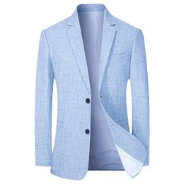 2024 new mens jacket thin jacket spring and autumn solid business casual suit mens jacket mens jacket Hombre Coats 240326