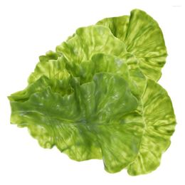 Decorative Flowers Simulated Lettuce Model Fake Food Decor Artificial Vegetables Leaf Ornament Lifelike Adornment Simulation