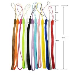 Hand Wrist Lanyard Strap String Short Grip Lanyard for USB Flash Drive Keychain ID Badge Holder Phone Straps DIY Hang Rope 10000pcs