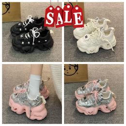 Dad's Shoes Women Show Feet Small Early Spring New Small Tall Tall Thick Sole Casual Sports Cake Shoes GAI CUTE BIGSZIE 35-40 increase high new thick sole Fashionable