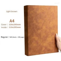 Office Diary Business Thickened Notepad Students Cute Pages Sketchbook Work Notebook Leather Soft Meeting