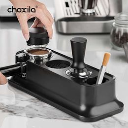 1 Set Maker Tools, Accessories, Included Tamping Station/coffee Tamper Holder Base/espresso Tamp Mat Stand, Espresso Tamper, Coffee Distributor