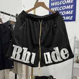 Hip Hop Shorts Men Woman Vintage Casual Drawstring Joggers Breeches Shorts Print