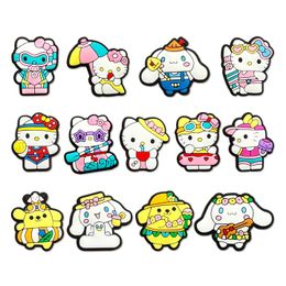 girls holiday cats kuromi melody charms Anime charms wholesale childhood memories funny gift cartoon charms shoe accessories pvc decoration buckle soft rubber