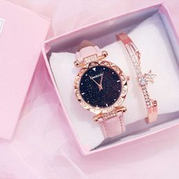 Celebridade on -line Tiktok Stary Sky Sky Impermeável moda 2023 Nova tendência coreana Simple Casual Women's Watch Students