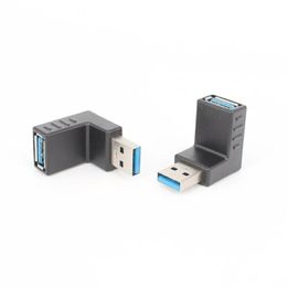 2024 Male to Female Right Angle USB 30 Adapter for Computer Data Extension with L Type 90 Degree Connector Upper Elbow Design for Upper for